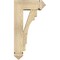 Ekena Millwork Merced Arts and Crafts Rough Sawn Bracket w/ Offset Brace, Douglas Fir, 6"W x 14"D x 26"H BKT0604X14X26MRC03RDF - alternate 3